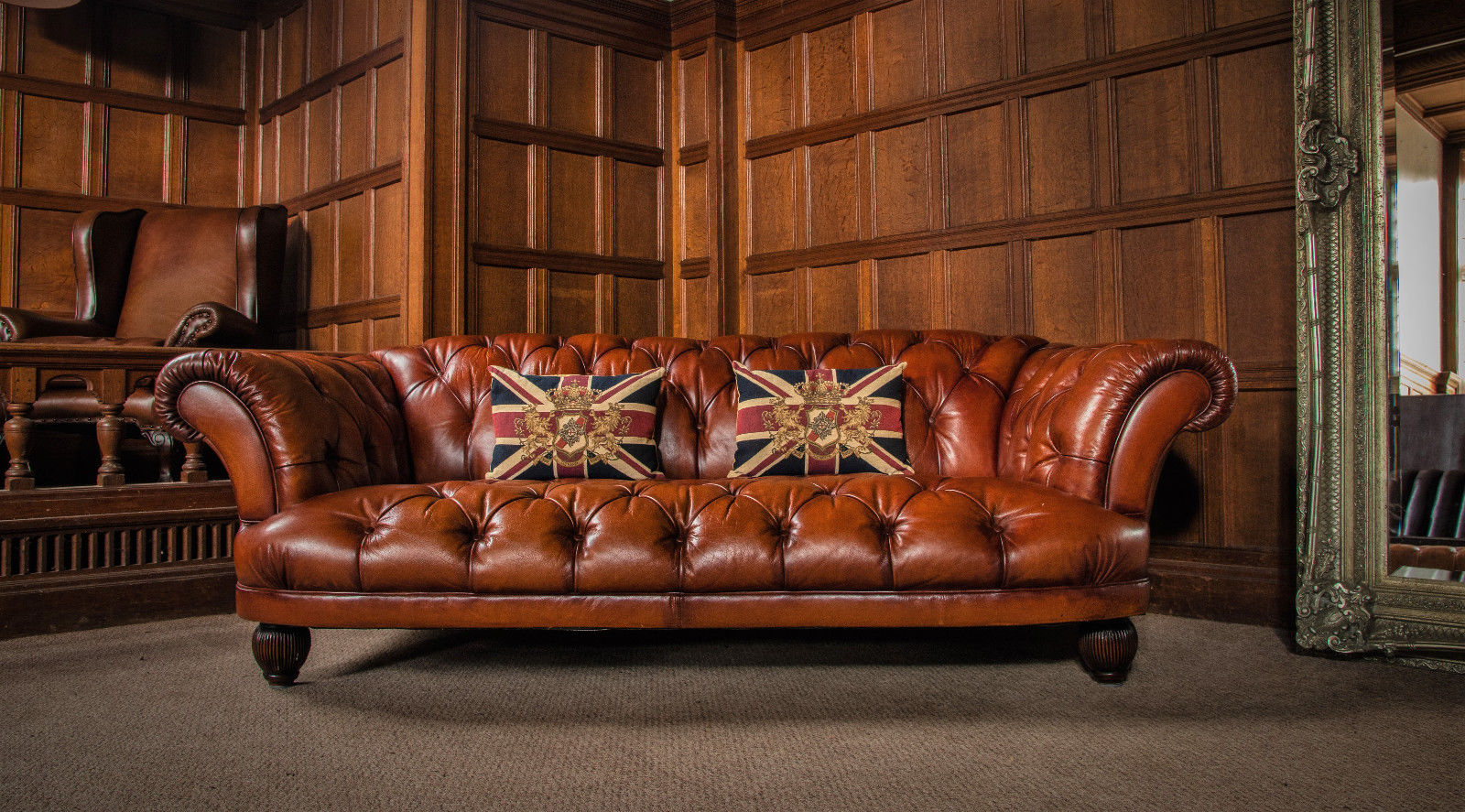 tetrad brown leather sofa